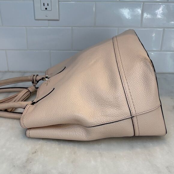 Kate Spade Pebbled Leather Tassel Large Tote Shoulder Bag - Picture 10 of 16